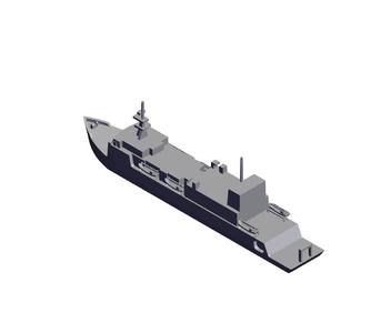 1/700 Scale USNS Waters T-AGS-45.stl