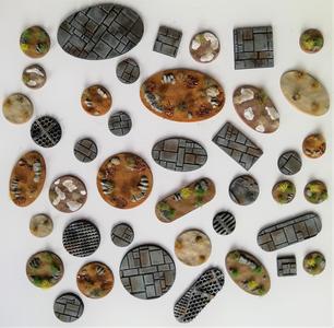 Rock & earth miniature bases - Bundle