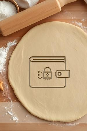 Crypto Wallet Cookie Cutter, Biscuit Cutter