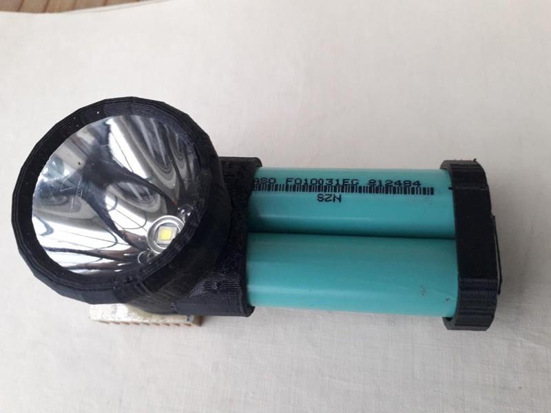 LED 10W  Flashlight Double 18650