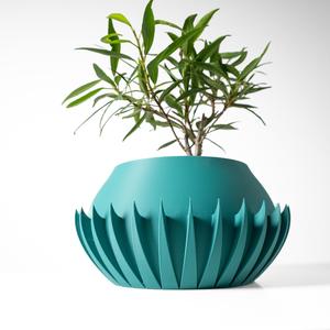 The Lavis Planter Pot with Drainage Tray & Stand: Modern and Unique Home Decor for Plants