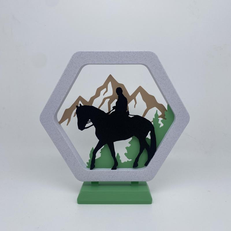 Horseback ride frame