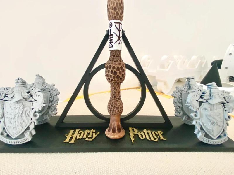 Elder Wand and Badge Holder