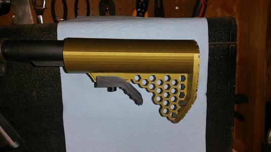 Collapsible AR15 Hex Stock