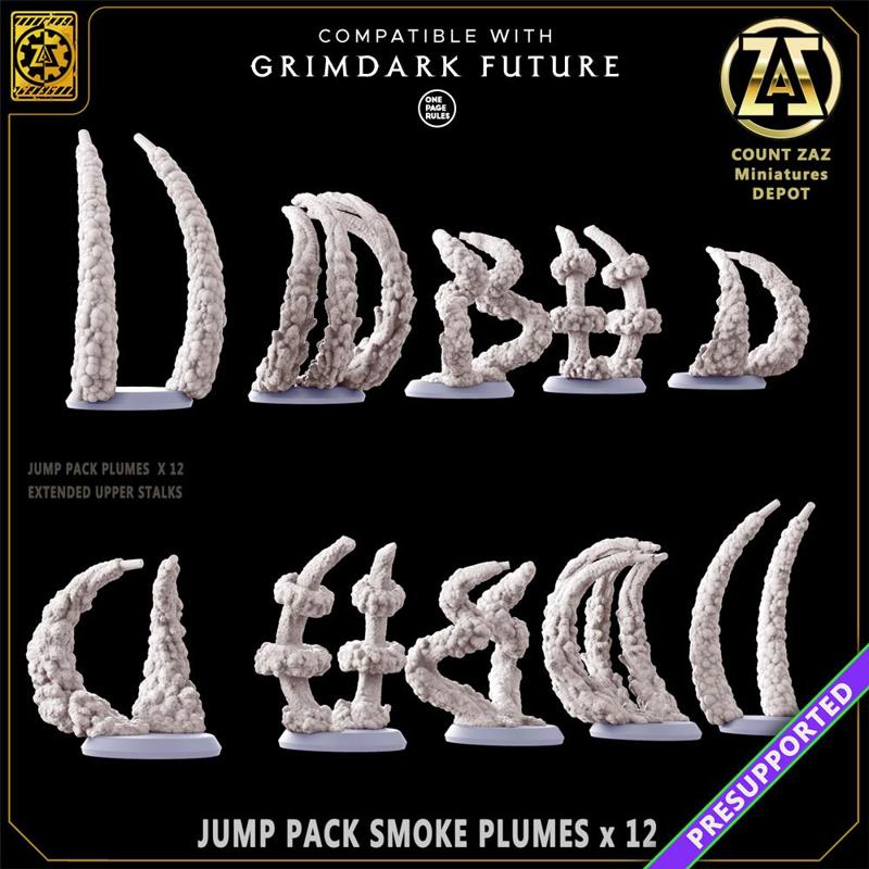 JUMP PACK SMOKE PLUMES - 12 INDIVIDUAL DESIGNS