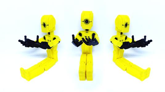 Print-in-Place T1 Robot Model - Fully Assembled 3D Design