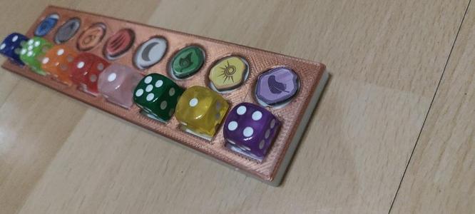 Spirit Island Element Tracker for 14mm Dice