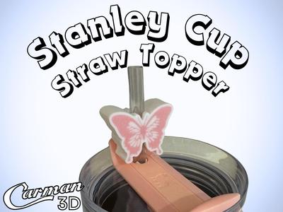 Butterfly Stanley Cup Straw Topper