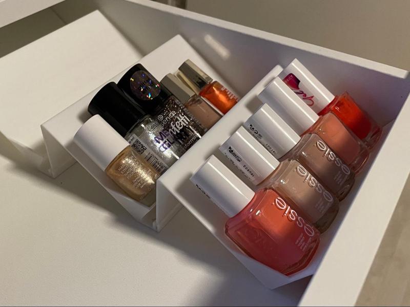 Nail Polish Organizer for IKEA Alex Desk