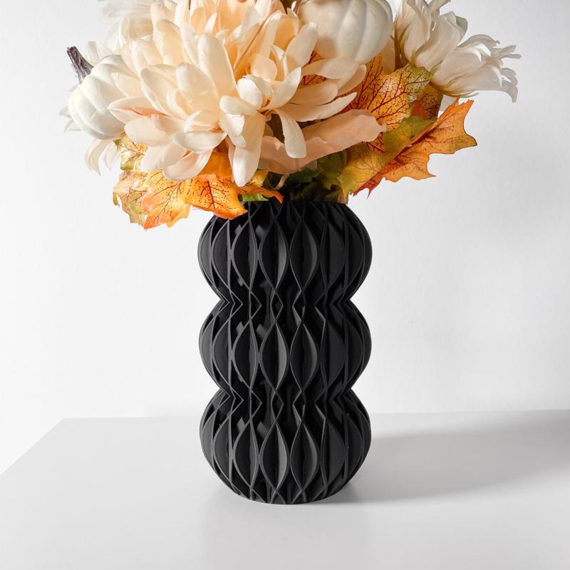 The Revan Vase, Modern and Unique Home Decor for Dried and Preserved Flower Arrangement  | STL File