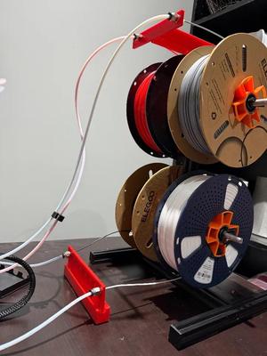 Filament Management System (MMS) - 4 Filaments Feeding Manually Into Bambu A1 and A1 mini (and other printers as well)   