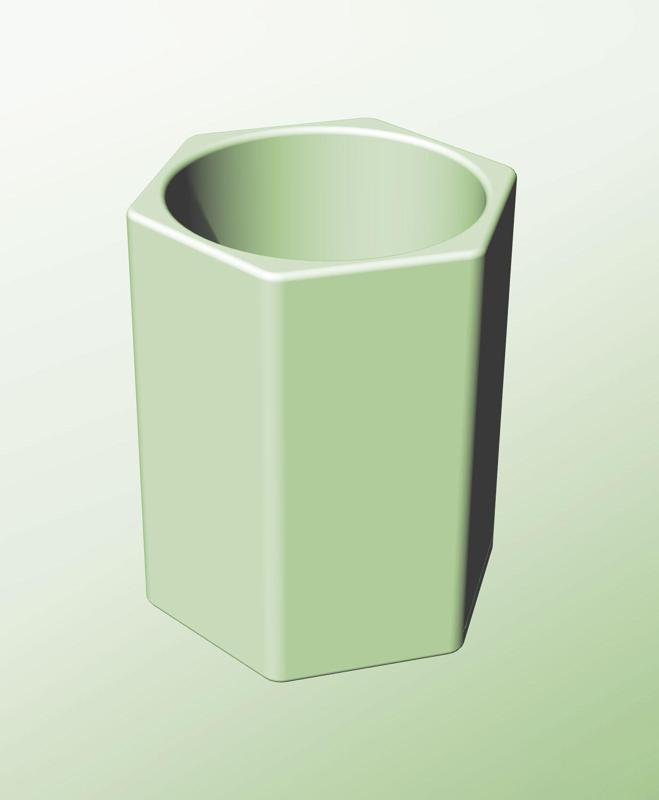 CH128-190 Modular component container for modern decor 3d printing