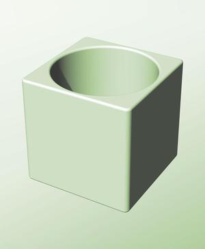 CS128-140 Stacking module bin for modern home decor 3d stl file