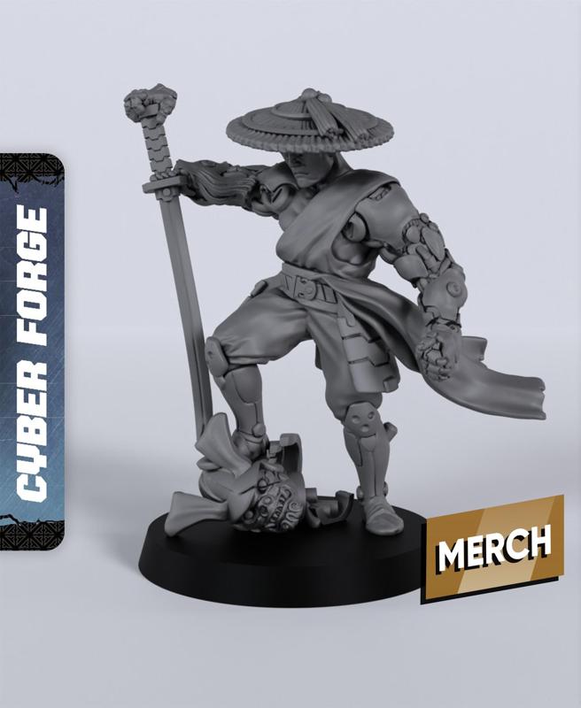 Cyber Samurai - With Free Cyberpunk  - Sci-Fi Gift Ideas for RPG and Wargamers