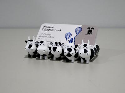 Cows business card holder - with dual colour 3mf