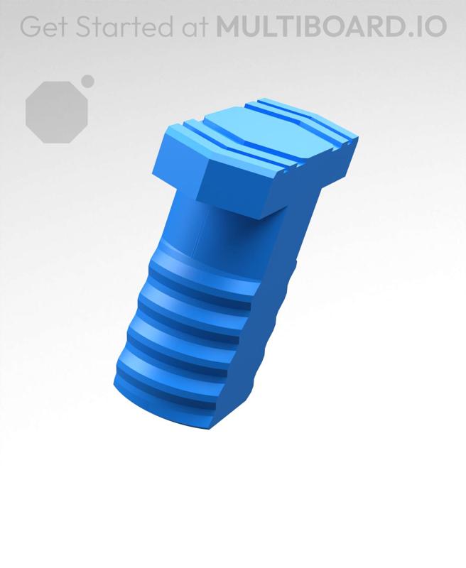 20 mm Mid Thread, Flat Head, Shank T-Bolt