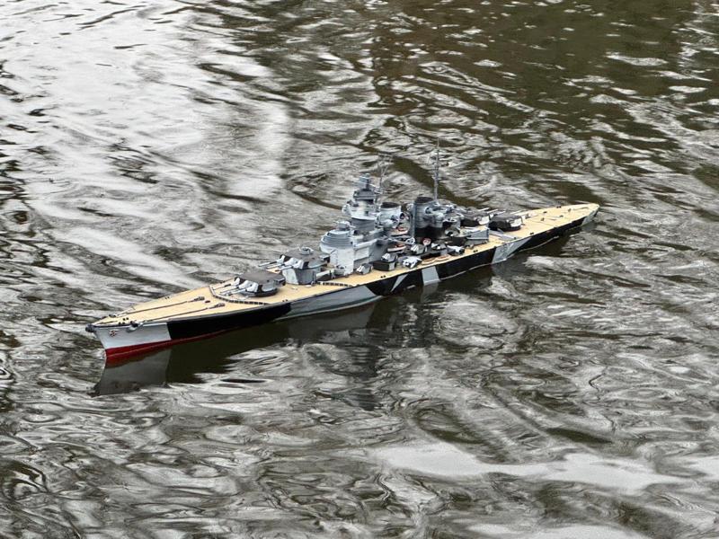 World of Warships Battleship Großer Kurfürst Model Kit 1/350 RC Conversion