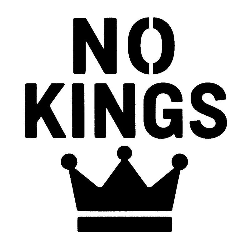 NO KINGS! Stencil