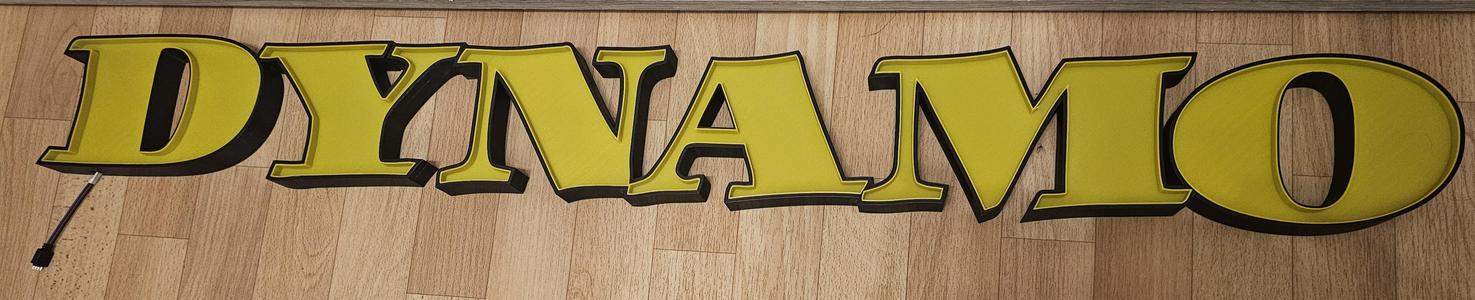 Namenslampe DYNAMO, LED