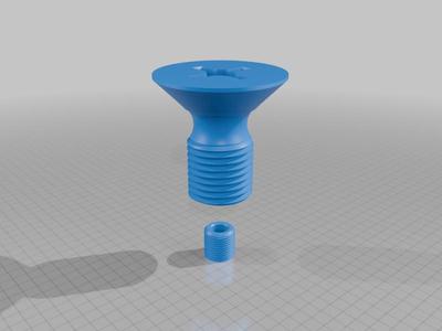 Screw headphone holder