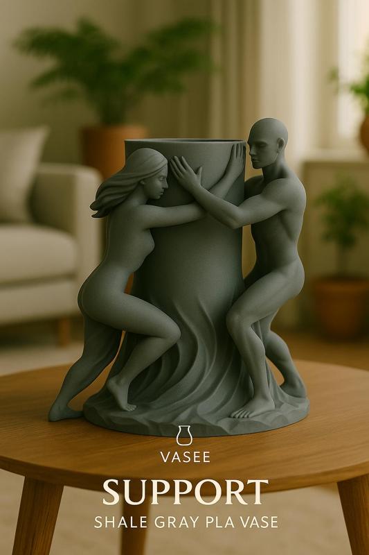 Human-shaped vase art organizer for soulful space