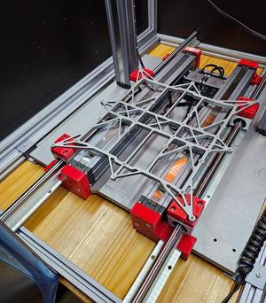 Snapmaker2 A350  SBR16mm Rail holder, beefy version (also for A350s with 13.3mm thick baseplate) 