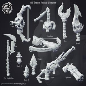 Demon Hunter Weapons (Pre-Supported)