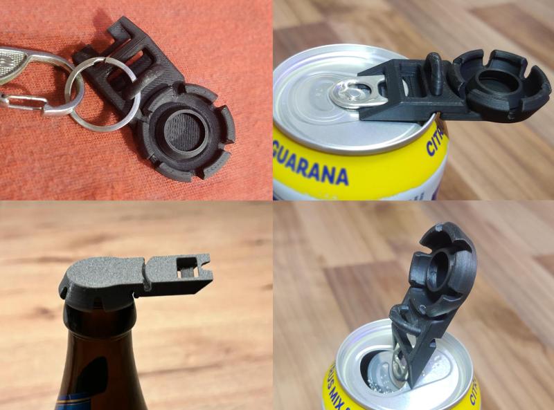 Bottle Cap - Bottle Opener (Keychain, Easy print)