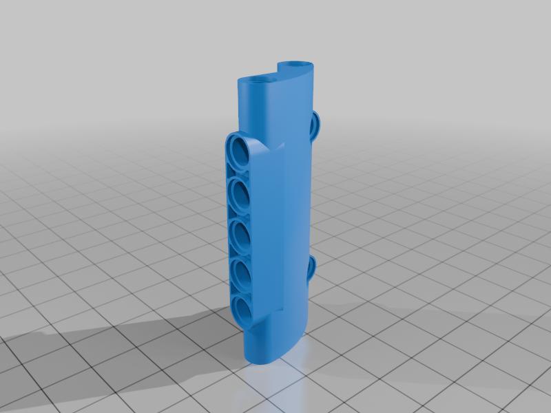 Lego technic (compatible) panel, 7 studs long.