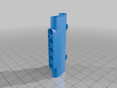 Lego technic (compatible) panel, 7 studs long.