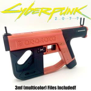 Cyberpunk 2077 Raiju Tech Pistol Weapon Prop Cosplay Videogame