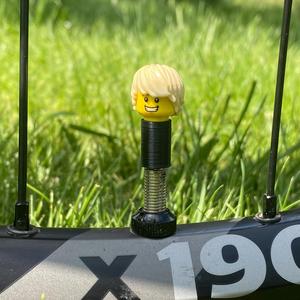 L E G O valve cap for bicycle tires 