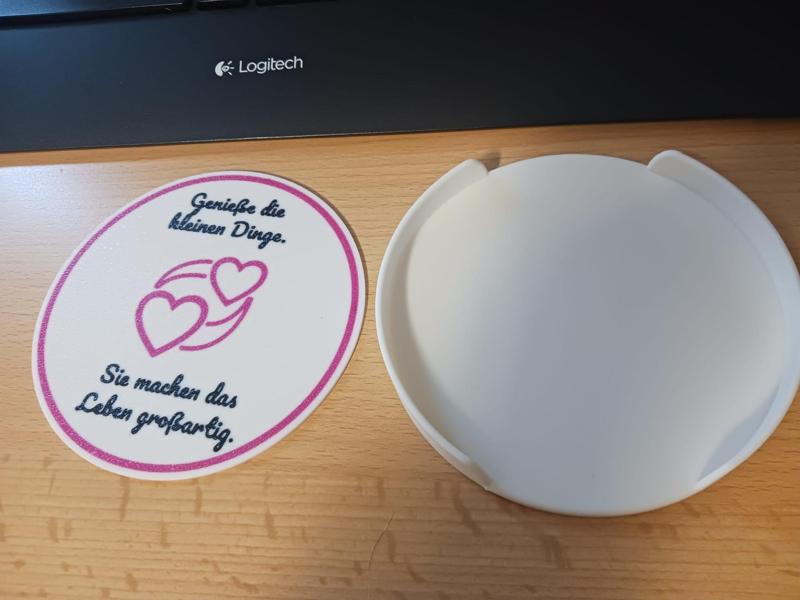 Untersetzer Coaster Genieß die kleinen Dinge