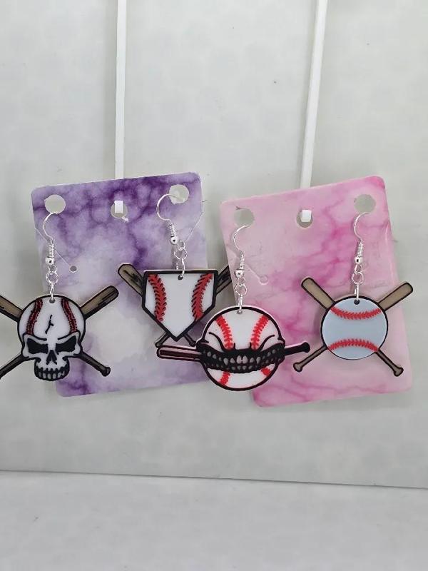 Cool Baseball Earrings   