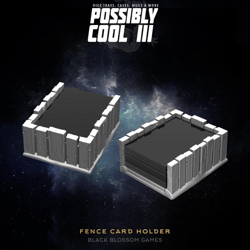 T3CH05 Fence Card Deck Holder :: Possibly Cool Dice Tower 3