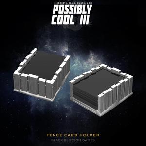 T3CH05 Fence Card Deck Holder :: Possibly Cool Dice Tower 3