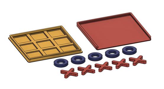 Piškvorky 3x3 v zasouvací krabičce