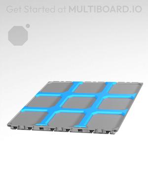 3x3 - Multibin Insert Panel - Surface Adapter