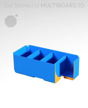 2x1x0.75 - Curved - Double Divided Bin - Multibin Insert