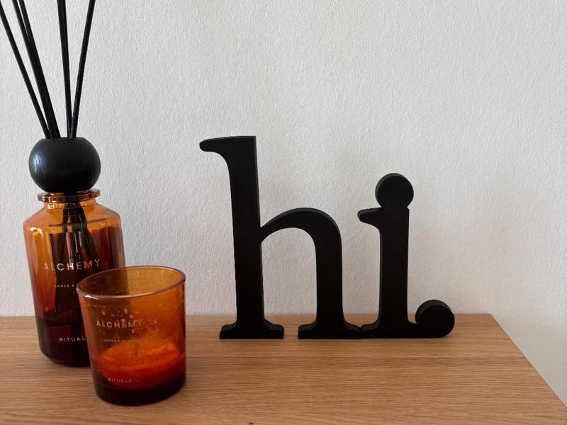 Hi. Modern Decorative Lettering