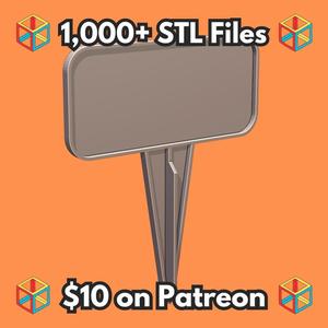 Strong Lightweight Plant Stake Label for Garden Identification MineeForm FDM 3D Print STL File