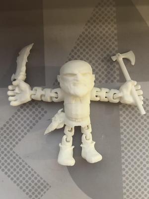 Articulated moving Kratos toy