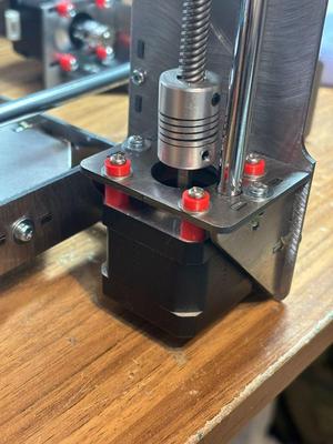 Prusa i3 Steel Y Axis Stepper Mounts Spacers M3 18 Screws V1.1